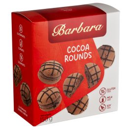   Kakaós gömbi- Kakaókrémmel töltött kakaós omlós sütemény gluténmentes készítmény 150g Barbara